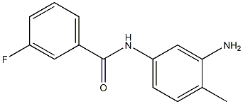 N-(3-amino-4-methylphenyl)-3-fluorobenzamide,,结构式