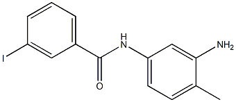 N-(3-amino-4-methylphenyl)-3-iodobenzamide 化学構造式
