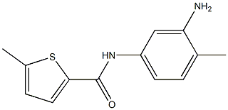 N-(3-amino-4-methylphenyl)-5-methylthiophene-2-carboxamide Struktur