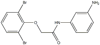 N-(3-aminophenyl)-2-(2,6-dibromophenoxy)acetamide Structure