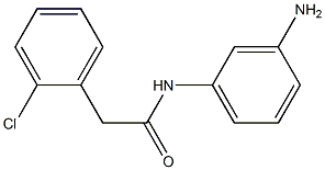 N-(3-aminophenyl)-2-(2-chlorophenyl)acetamide,,结构式