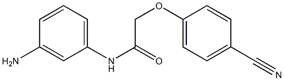 N-(3-aminophenyl)-2-(4-cyanophenoxy)acetamide Struktur