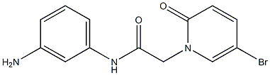 N-(3-aminophenyl)-2-(5-bromo-2-oxo-1,2-dihydropyridin-1-yl)acetamide Struktur