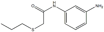 N-(3-aminophenyl)-2-(propylsulfanyl)acetamide 化学構造式