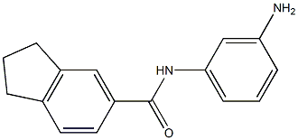 N-(3-aminophenyl)-2,3-dihydro-1H-indene-5-carboxamide Structure