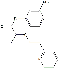 N-(3-aminophenyl)-2-[2-(pyridin-2-yl)ethoxy]propanamide Structure