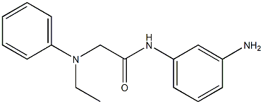 N-(3-aminophenyl)-2-[ethyl(phenyl)amino]acetamide,,结构式