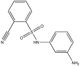N-(3-aminophenyl)-2-cyanobenzene-1-sulfonamide,,结构式
