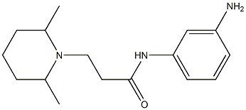 N-(3-aminophenyl)-3-(2,6-dimethylpiperidin-1-yl)propanamide Structure