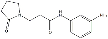 N-(3-aminophenyl)-3-(2-oxopyrrolidin-1-yl)propanamide Structure