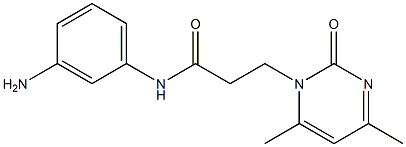 N-(3-aminophenyl)-3-(4,6-dimethyl-2-oxopyrimidin-1(2H)-yl)propanamide Structure