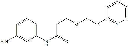 N-(3-aminophenyl)-3-[2-(pyridin-2-yl)ethoxy]propanamide