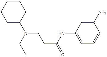 N-(3-aminophenyl)-3-[cyclohexyl(ethyl)amino]propanamide Struktur