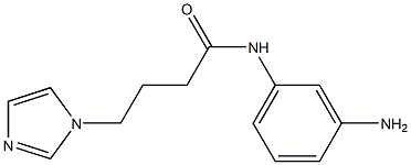 N-(3-aminophenyl)-4-(1H-imidazol-1-yl)butanamide 化学構造式