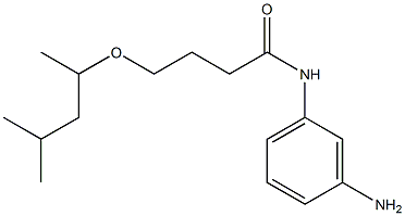 N-(3-aminophenyl)-4-[(4-methylpentan-2-yl)oxy]butanamide Struktur