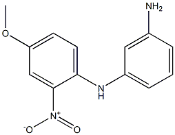 N-(3-aminophenyl)-N-(4-methoxy-2-nitrophenyl)amine Struktur