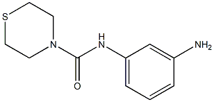 N-(3-aminophenyl)thiomorpholine-4-carboxamide Struktur