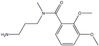 N-(3-aminopropyl)-2,3-dimethoxy-N-methylbenzamide Struktur