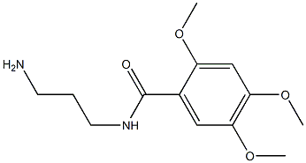 N-(3-aminopropyl)-2,4,5-trimethoxybenzamide Struktur