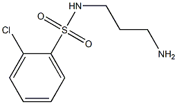 N-(3-aminopropyl)-2-chlorobenzene-1-sulfonamide,,结构式