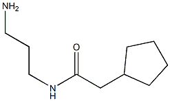 N-(3-aminopropyl)-2-cyclopentylacetamide,,结构式
