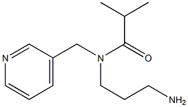 N-(3-aminopropyl)-2-methyl-N-(pyridin-3-ylmethyl)propanamide,,结构式