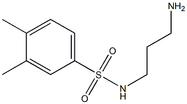 N-(3-aminopropyl)-3,4-dimethylbenzene-1-sulfonamide Struktur