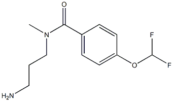 N-(3-aminopropyl)-4-(difluoromethoxy)-N-methylbenzamide Structure