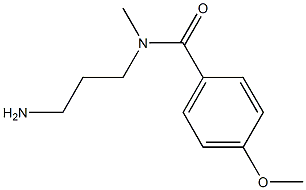 N-(3-aminopropyl)-4-methoxy-N-methylbenzamide 结构式