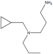 N-(3-aminopropyl)-N-(cyclopropylmethyl)-N-propylamine Struktur