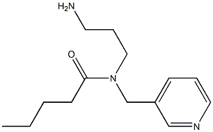 N-(3-aminopropyl)-N-(pyridin-3-ylmethyl)pentanamide Structure