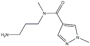 N-(3-aminopropyl)-N,1-dimethyl-1H-pyrazole-4-carboxamide Structure