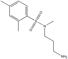 N-(3-aminopropyl)-N,2,4-trimethylbenzene-1-sulfonamide Struktur