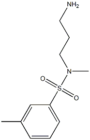 N-(3-aminopropyl)-N,3-dimethylbenzene-1-sulfonamide Struktur