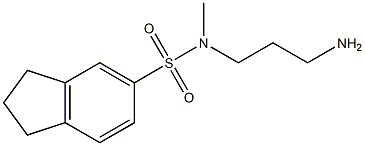 N-(3-aminopropyl)-N-methyl-2,3-dihydro-1H-indene-5-sulfonamide Struktur
