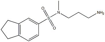 N-(3-aminopropyl)-N-methyl-2,3-dihydro-1H-indene-5-sulfonamide 结构式