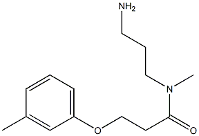 N-(3-aminopropyl)-N-methyl-3-(3-methylphenoxy)propanamide Structure