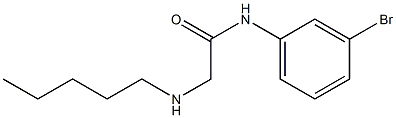 N-(3-bromophenyl)-2-(pentylamino)acetamide Structure