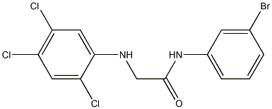 N-(3-bromophenyl)-2-[(2,4,5-trichlorophenyl)amino]acetamide Struktur