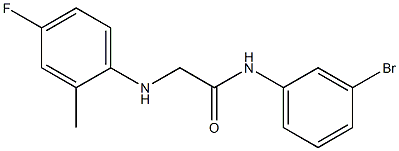 N-(3-bromophenyl)-2-[(4-fluoro-2-methylphenyl)amino]acetamide|