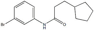 N-(3-bromophenyl)-3-cyclopentylpropanamide,,结构式