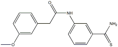 N-(3-carbamothioylphenyl)-2-(3-methoxyphenyl)acetamide Struktur