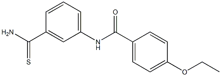 N-(3-carbamothioylphenyl)-4-ethoxybenzamide 化学構造式