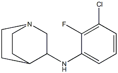 N-(3-chloro-2-fluorophenyl)-1-azabicyclo[2.2.2]octan-3-amine,,结构式