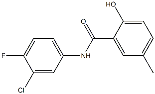 N-(3-chloro-4-fluorophenyl)-2-hydroxy-5-methylbenzamide