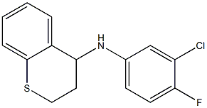 N-(3-chloro-4-fluorophenyl)-3,4-dihydro-2H-1-benzothiopyran-4-amine Structure