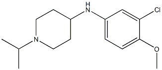 N-(3-chloro-4-methoxyphenyl)-1-(propan-2-yl)piperidin-4-amine Struktur