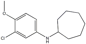 N-(3-chloro-4-methoxyphenyl)cycloheptanamine Structure