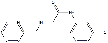 N-(3-chlorophenyl)-2-[(pyridin-2-ylmethyl)amino]acetamide Structure