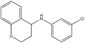 N-(3-chlorophenyl)-3,4-dihydro-2H-1-benzopyran-4-amine Struktur